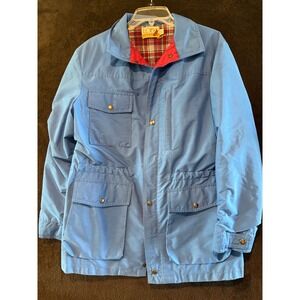 LOBO by Pen West Jacket‎ Barn Chore Coat Flannel Lined Blue Large Vintage